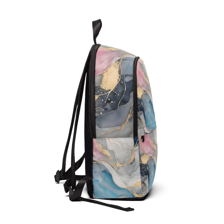 Fashion Backpack Waterproof Marble Cloud of Grey Pink Blue 63389
