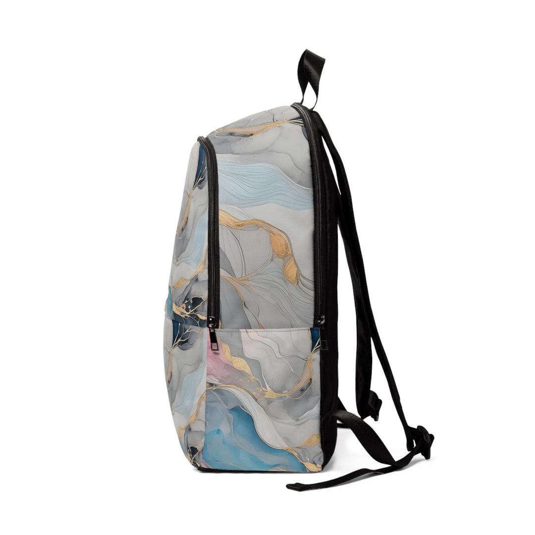 Fashion Backpack Waterproof Marble Cloud of Grey Pink Blue 63389