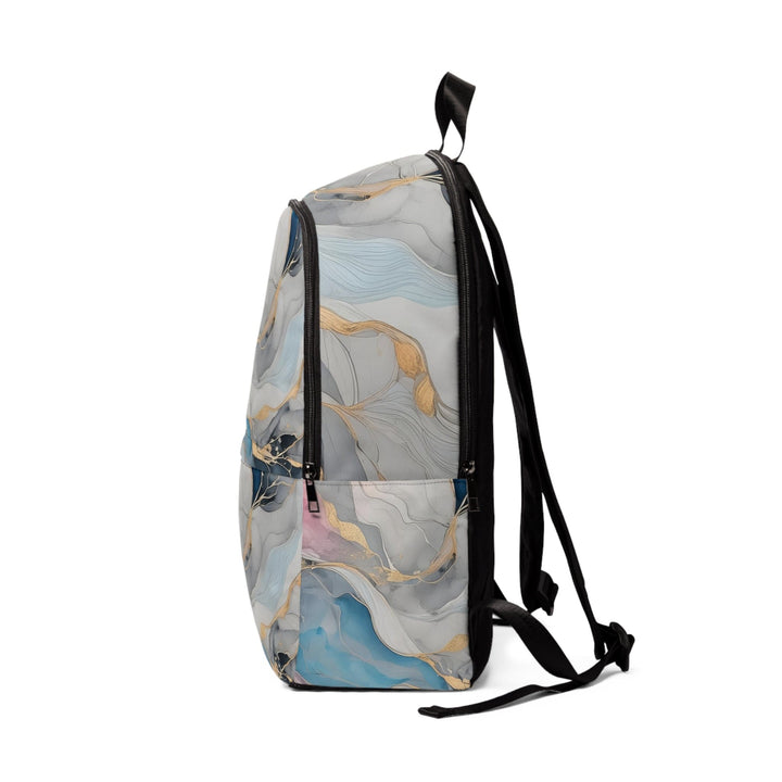 Fashion Backpack Waterproof Marble Cloud of Grey Pink Blue 63389