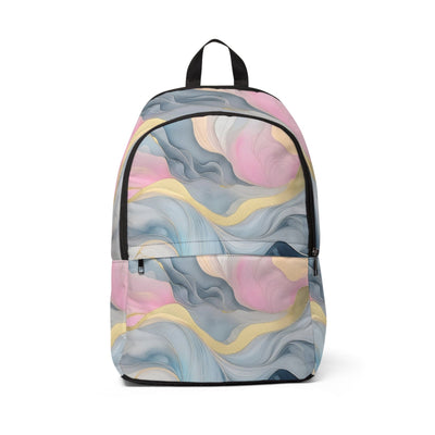 Fashion Backpack Waterproof Marble Cloud Of Grey Pink Blue 72067 - Bags