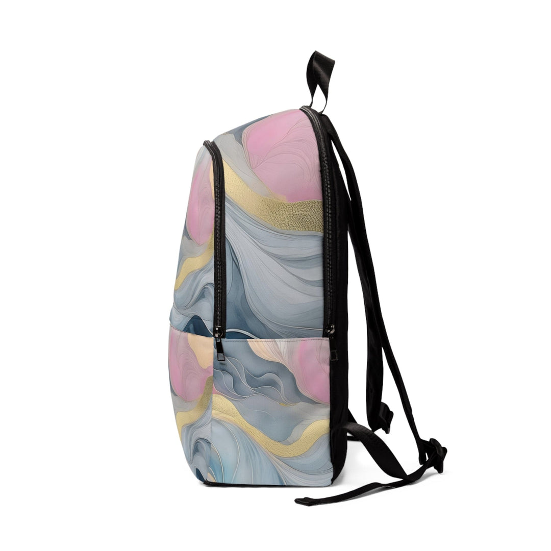 Fashion Backpack Waterproof Marble Cloud of Grey Pink Blue 72067 - Bags