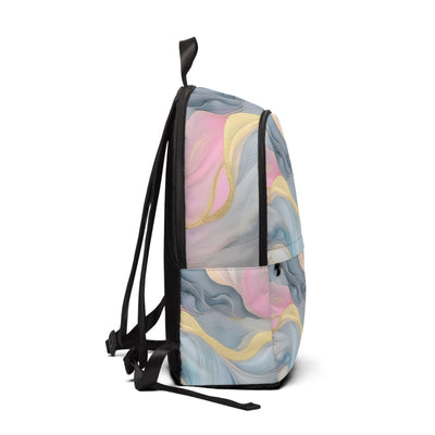 Fashion Backpack Waterproof Marble Cloud Of Grey Pink Blue 72067 - Bags