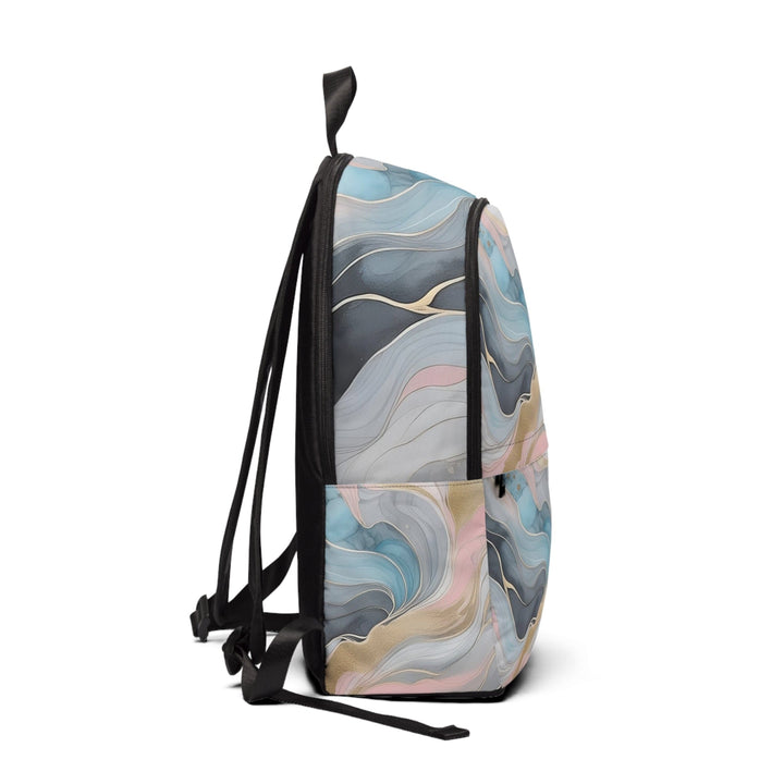 Fashion Backpack Waterproof Marble Cloud of Grey Pink Blue 82395 - Bags