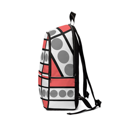 Fashion Backpack Waterproof Mauve Grey Pattern - Bags