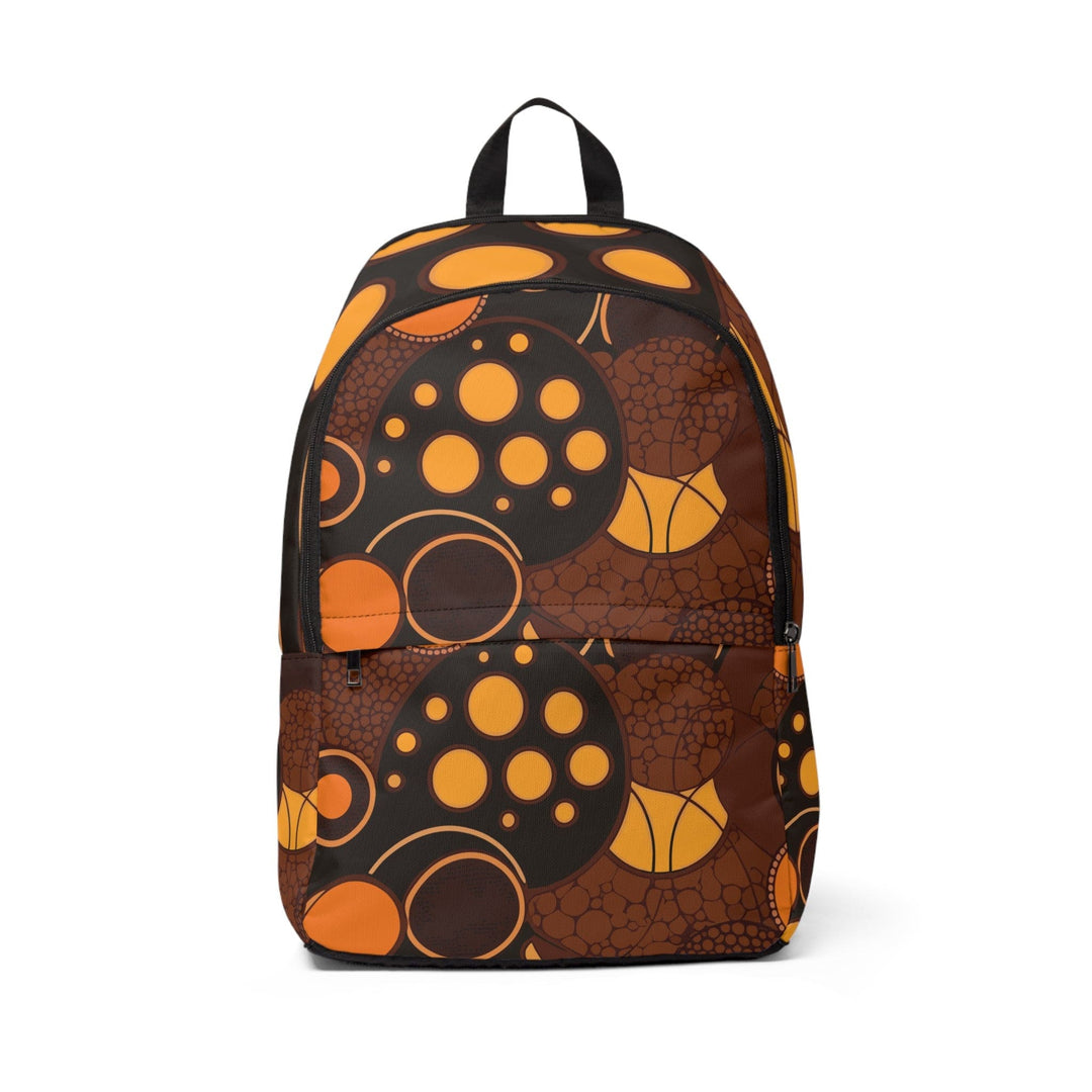 Fashion Backpack Waterproof Orange Brown Spotted Print - Bags | Backpacks