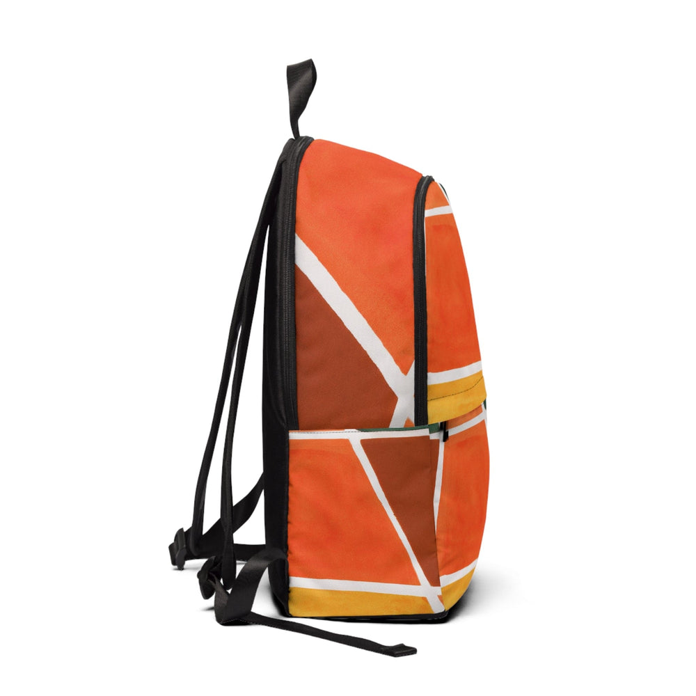 Fashion Backpack Waterproof Orange Green Boho Pattern - Bags | Backpacks