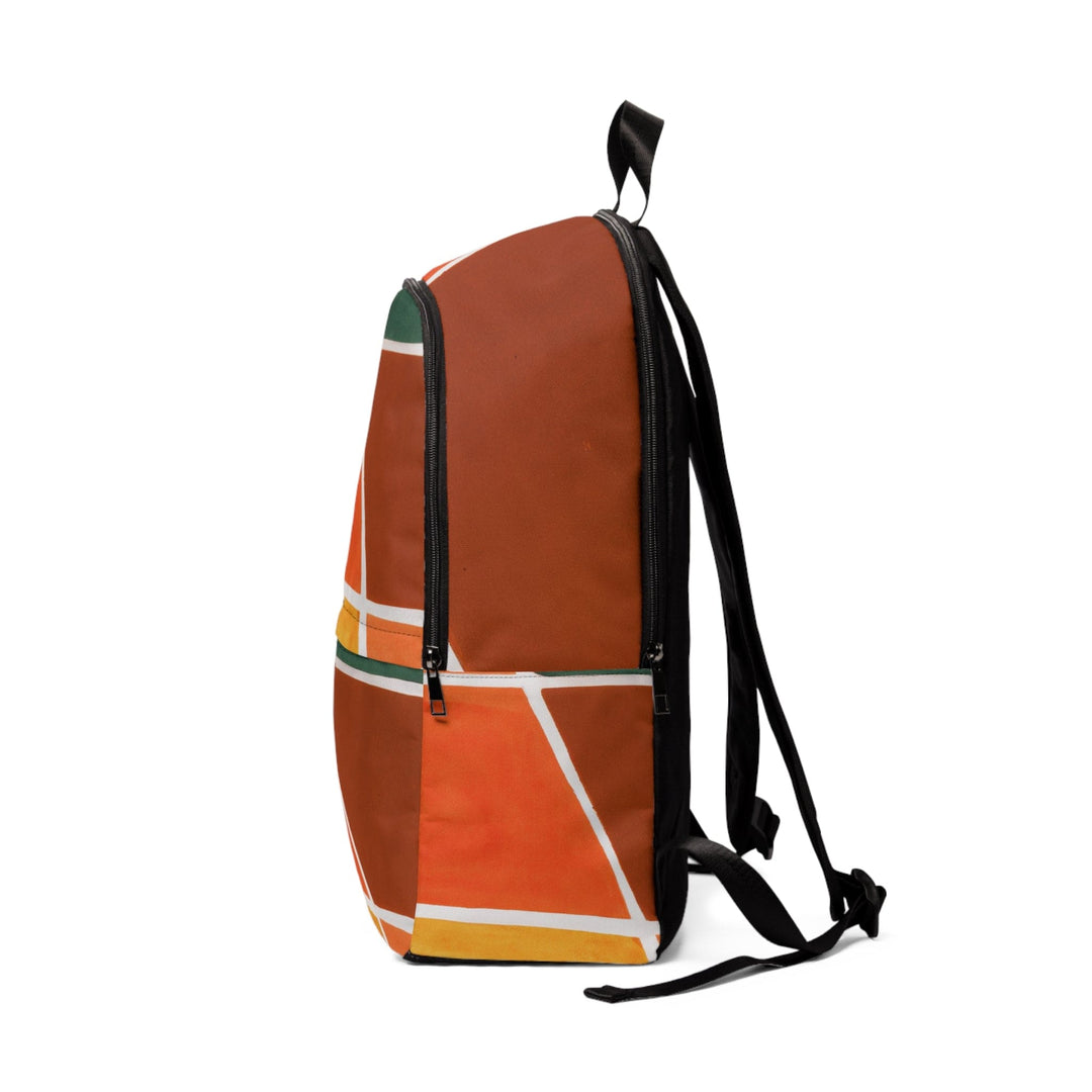 Fashion Backpack Waterproof Orange Green Boho Pattern - Bags | Backpacks