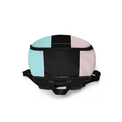 Fashion Backpack Waterproof Pastel Colorblock Pink/black/blue - Bags