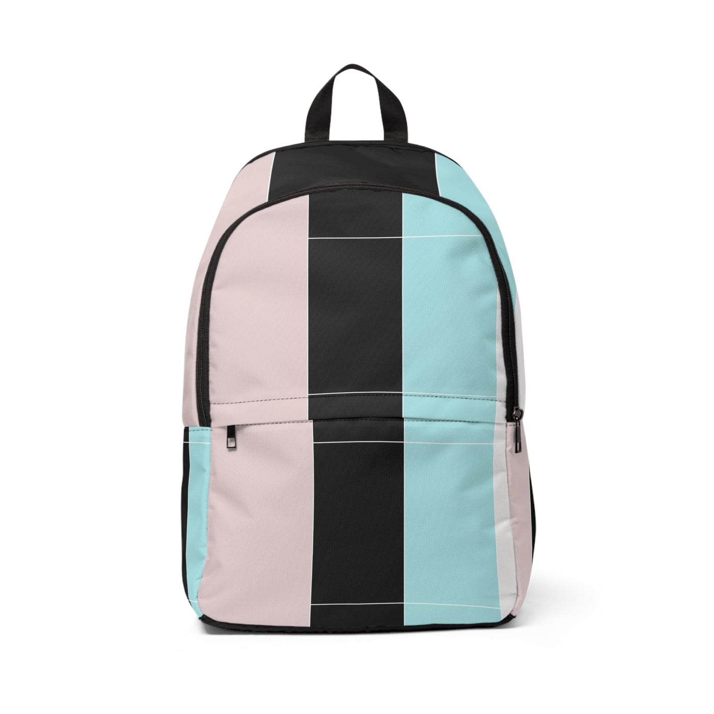 Fashion Backpack Waterproof Pastel Colorblock Pink/black/blue - Bags