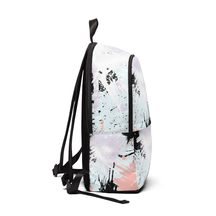 Fashion Backpack Waterproof Pink Black Abstract Print - Bags | Backpacks