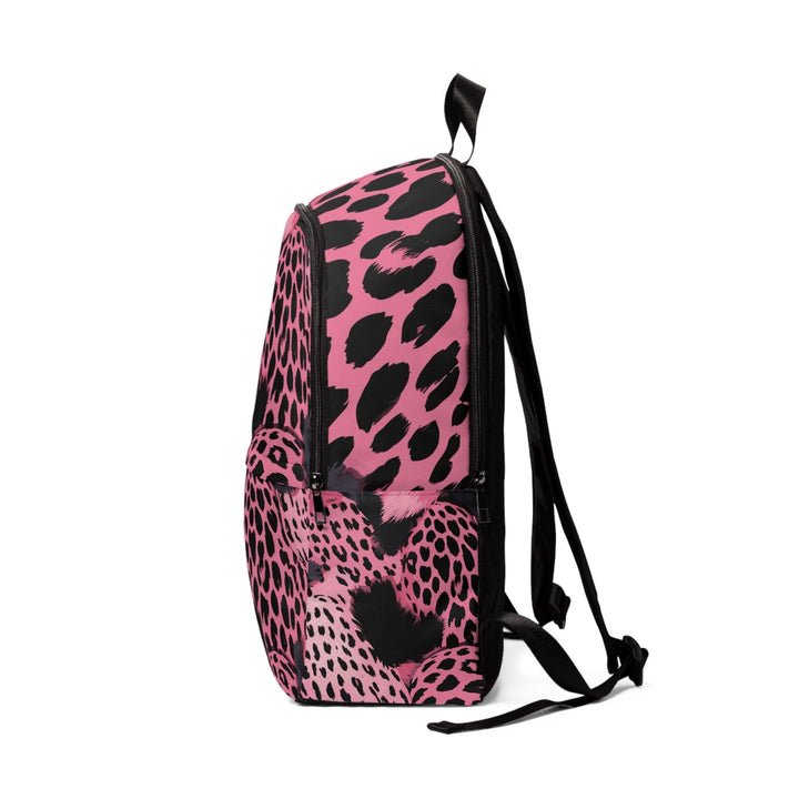 Fashion Backpack Waterproof Pink Black Spotted Print - Bags | Backpacks