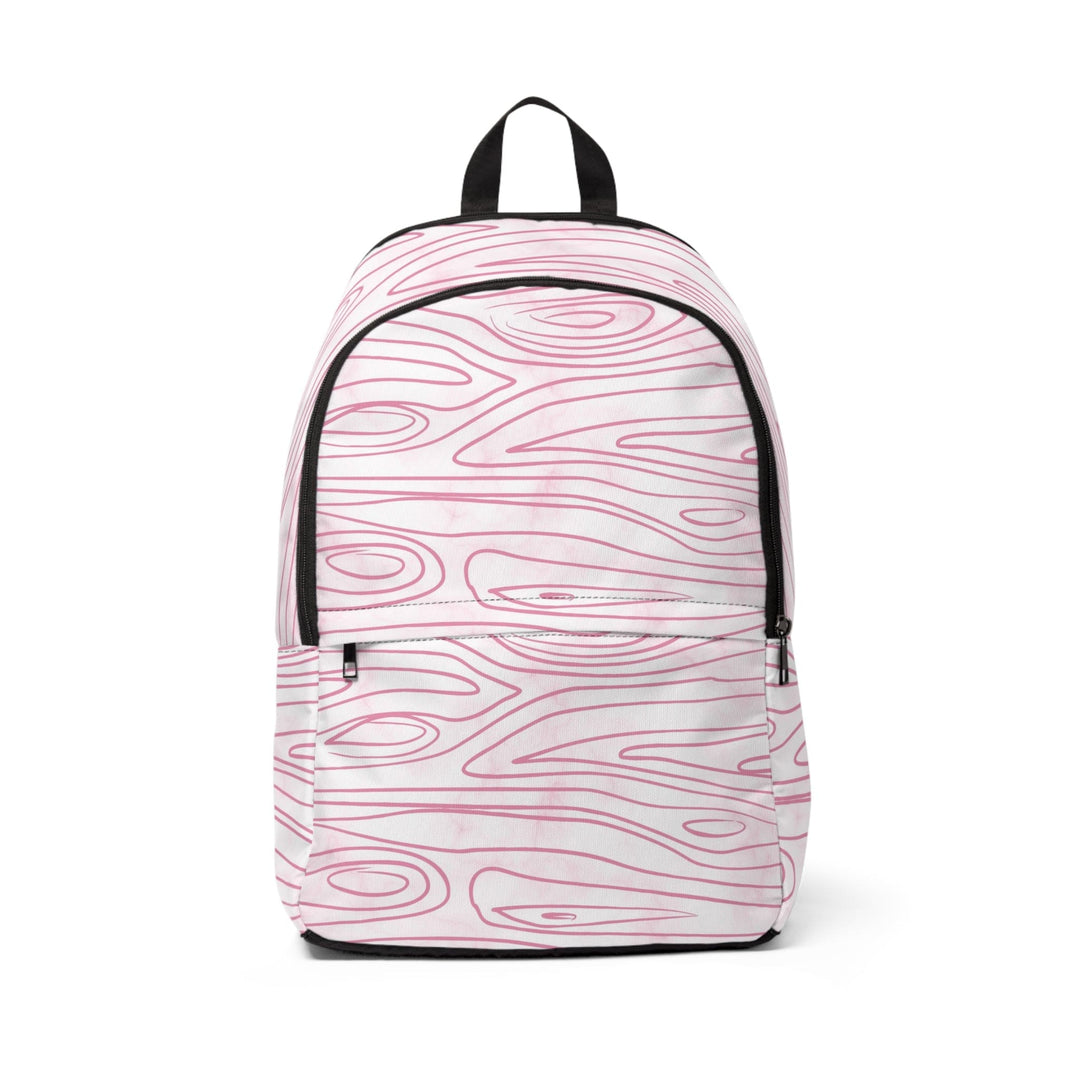 Fashion Backpack Waterproof Pink Line Art Sketch Print - Bags | Backpacks