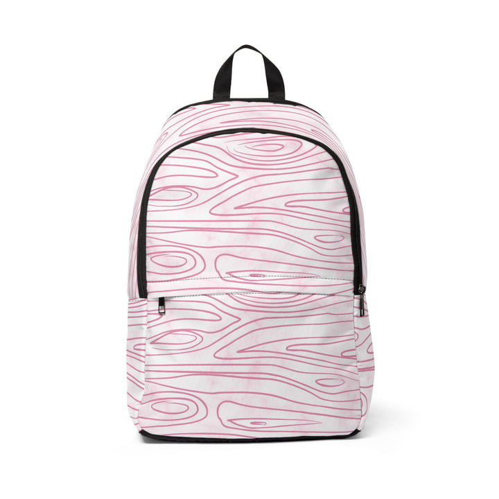 Fashion Backpack Waterproof Pink Line Art Sketch Print - Bags | Backpacks