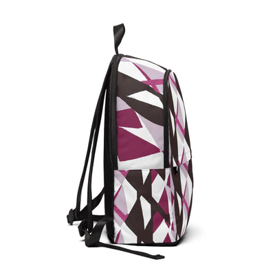 Fashion Backpack Waterproof Pink Mauve Pattern - Bags