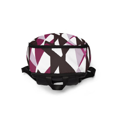 Fashion Backpack Waterproof Pink Mauve Pattern - Bags