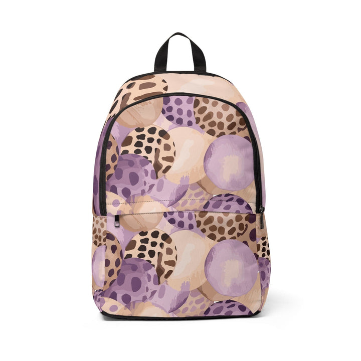 Fashion Backpack Waterproof Purple Lavender Spotted Print - Bags | Backpacks