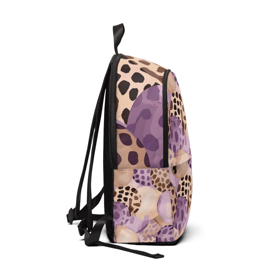 Fashion Backpack Waterproof Purple Lavender Spotted Print - Bags | Backpacks