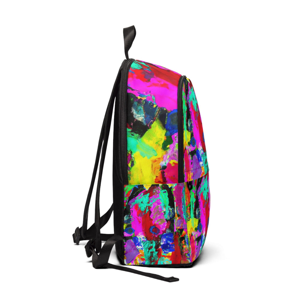 Fashion Backpack Waterproof Red Multicolor Abstract Print - Bags/Backpacks