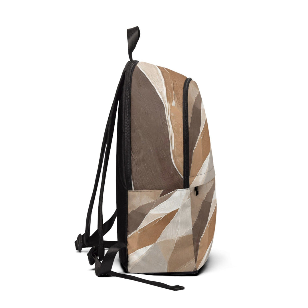 Fashion Backpack Waterproof Rustic Brown Stone Print - Bags | Backpacks