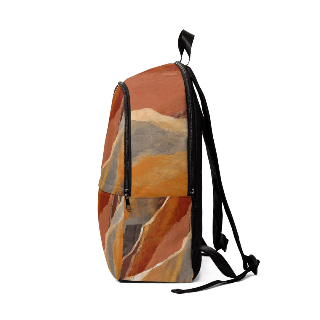 Fashion Backpack Waterproof Rustic Brown Stone Print - Bags | Backpacks