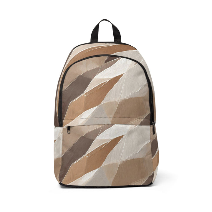 Fashion Backpack Waterproof Rustic Brown Stone Print - Bags | Backpacks