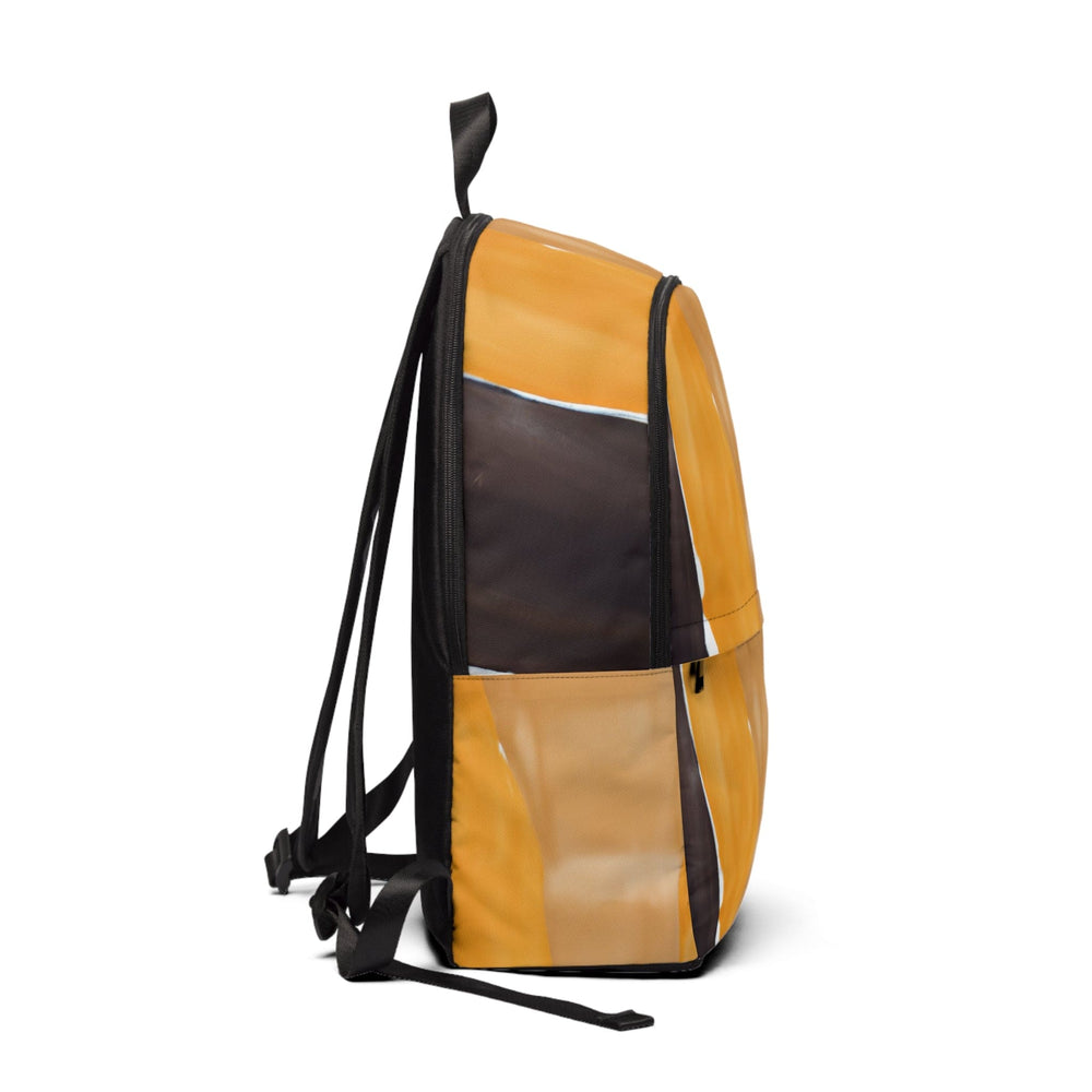 Fashion Backpack Waterproof Yellow Brown Abstract Pattern - Bags | Backpacks