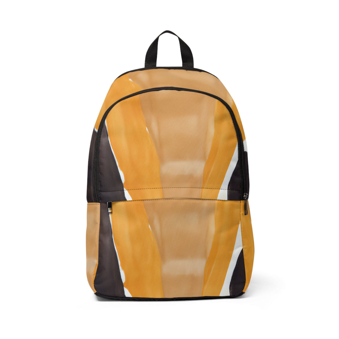 Fashion Backpack Waterproof Yellow Brown Abstract Pattern - Bags | Backpacks