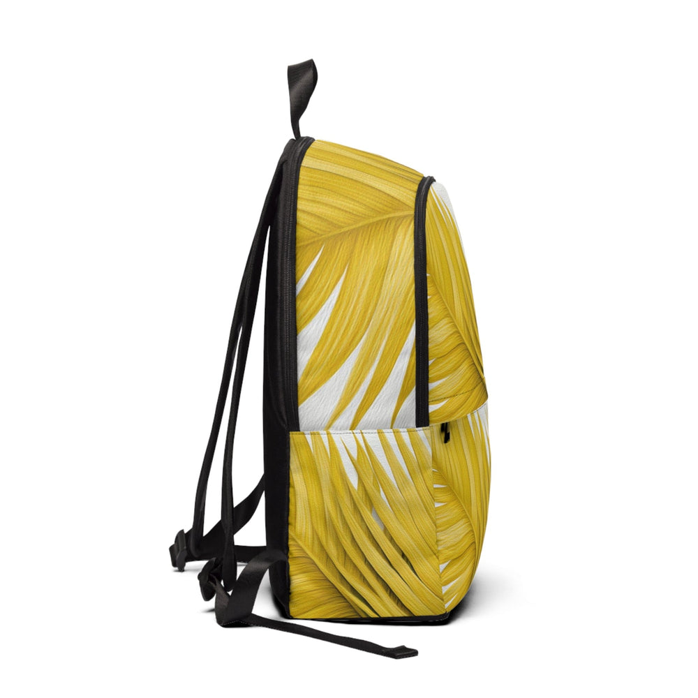 Fashion Backpack Waterproof Yellow Palm Leaves - Bags | Backpacks