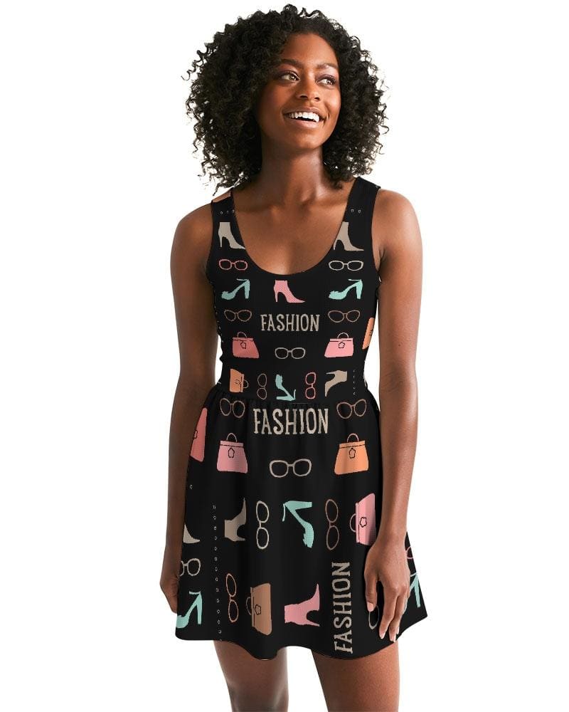 Fashion Me Fabulous Womens Scoop Neck Skater Dress - Womens | Dresses
