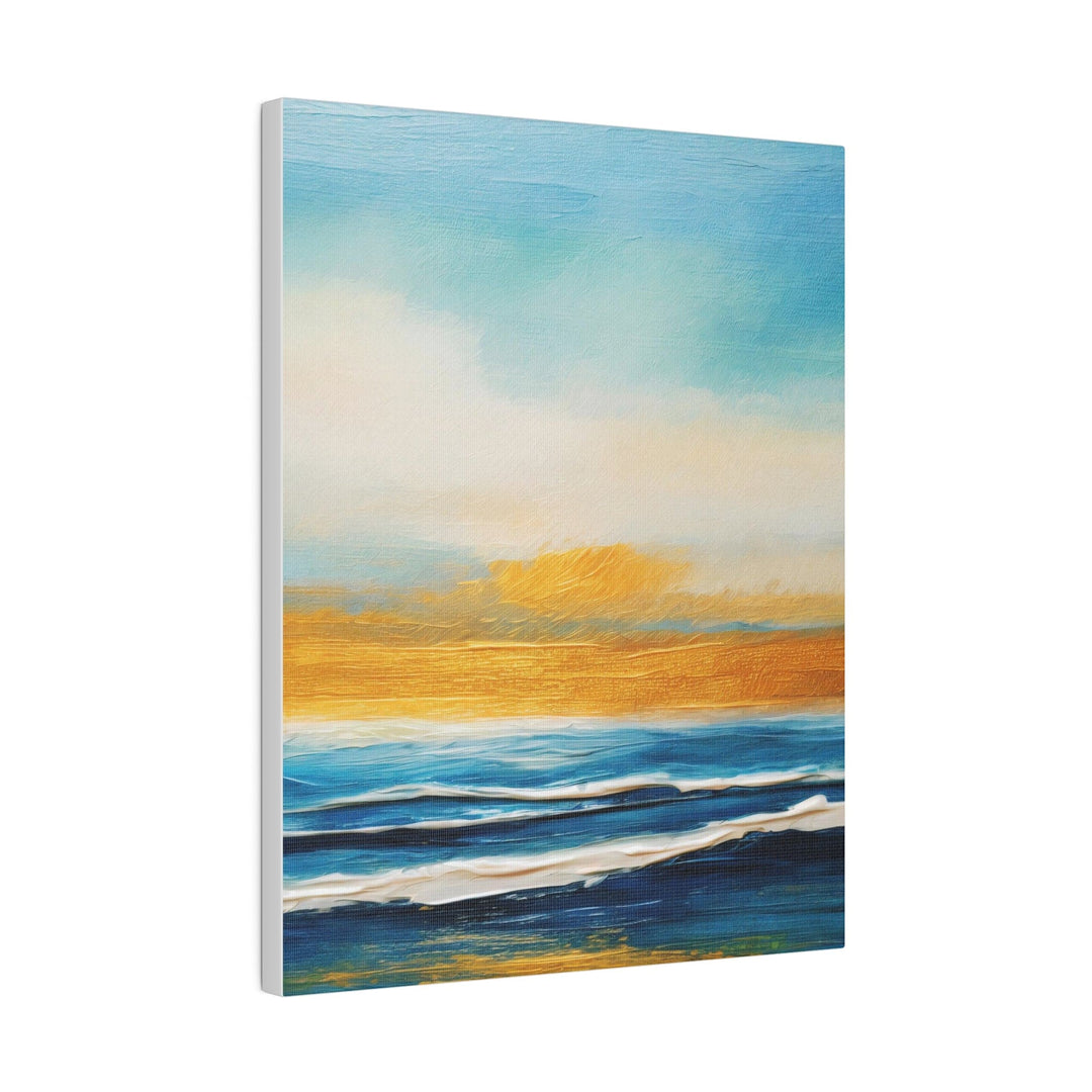 Wall Decor Giclee Fine Art Print - Blue Ocean Golden Sunset Print - Decorative