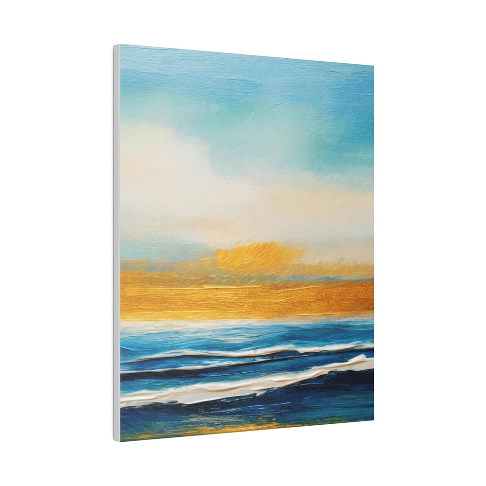 Wall Decor Giclee Fine Art Print - Blue Ocean Golden Sunset Print - Decorative