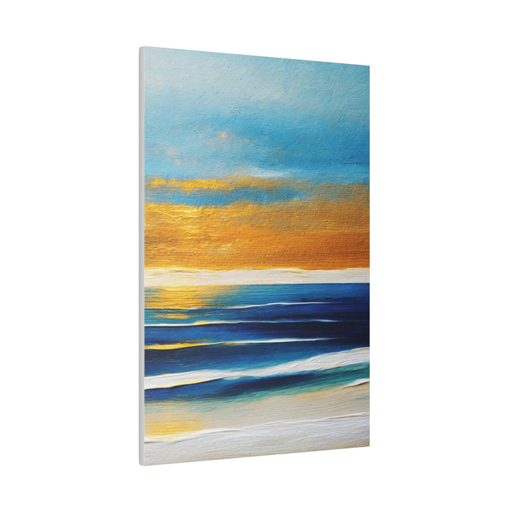 Wall Decor Giclee Fine Art Print - Blue Ocean Golden Sunset Print - Decorative