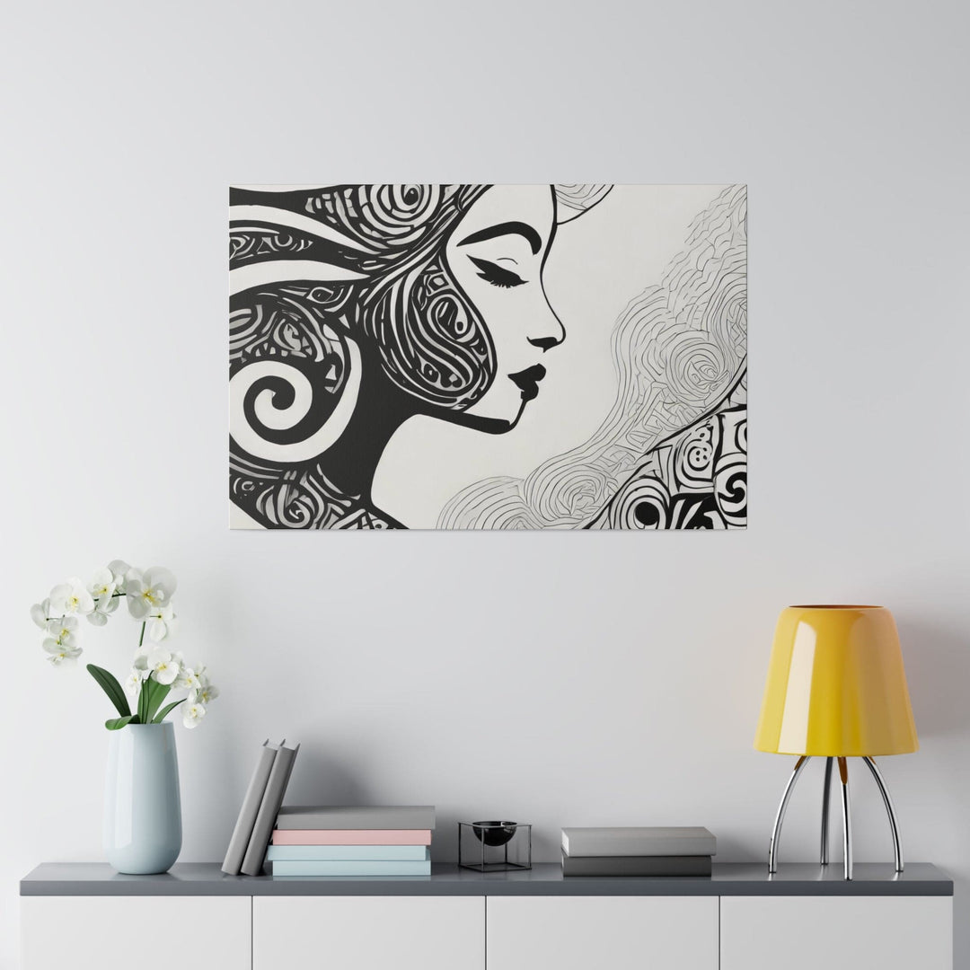 Wall Decor Giclee Fine Art Print - Female Black Line Art Print - Decorative