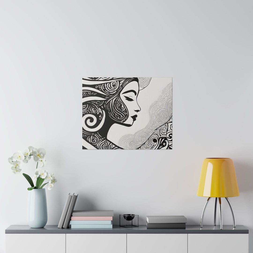 Wall Decor Giclee Fine Art Print - Female Black Line Art Print - Decorative