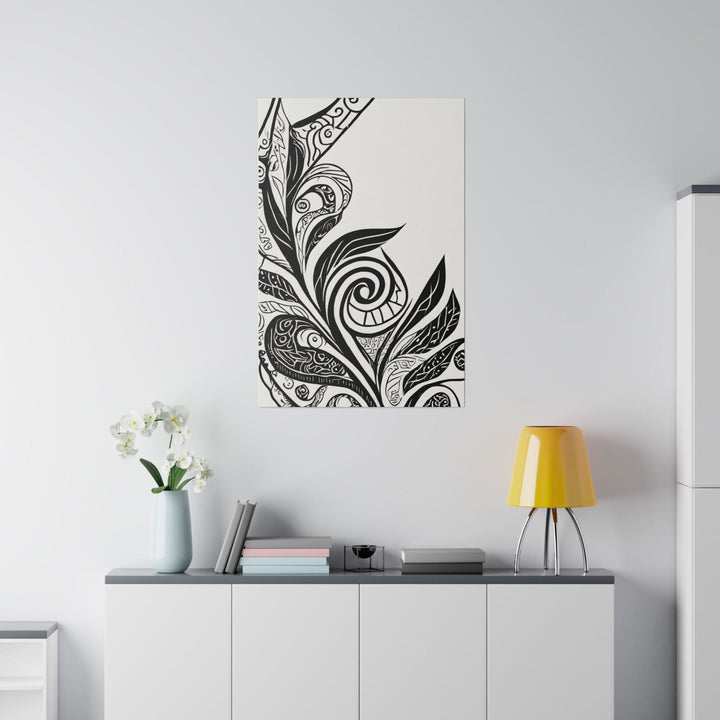 Wall Decor - Giclee Poster Art Print - Floral Black Line Art Print - Decorative