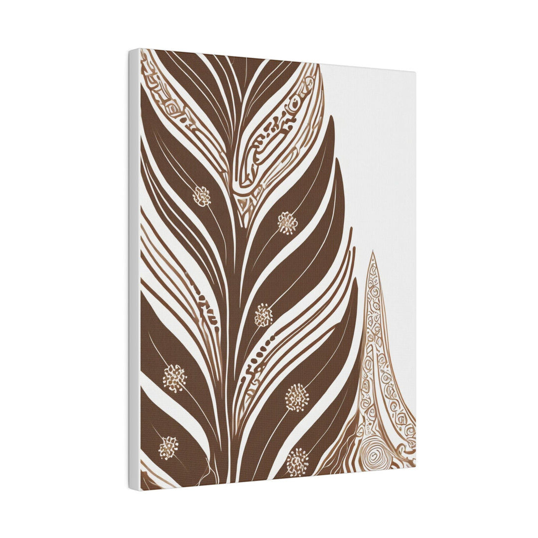 Wall Decor Giclee Fine Art Print - Floral Brown Line Art Print - Decorative