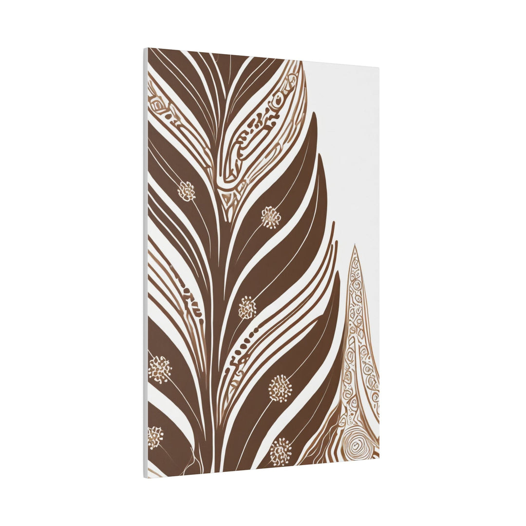 Wall Decor Giclee Fine Art Print - Floral Brown Line Art Print - Decorative