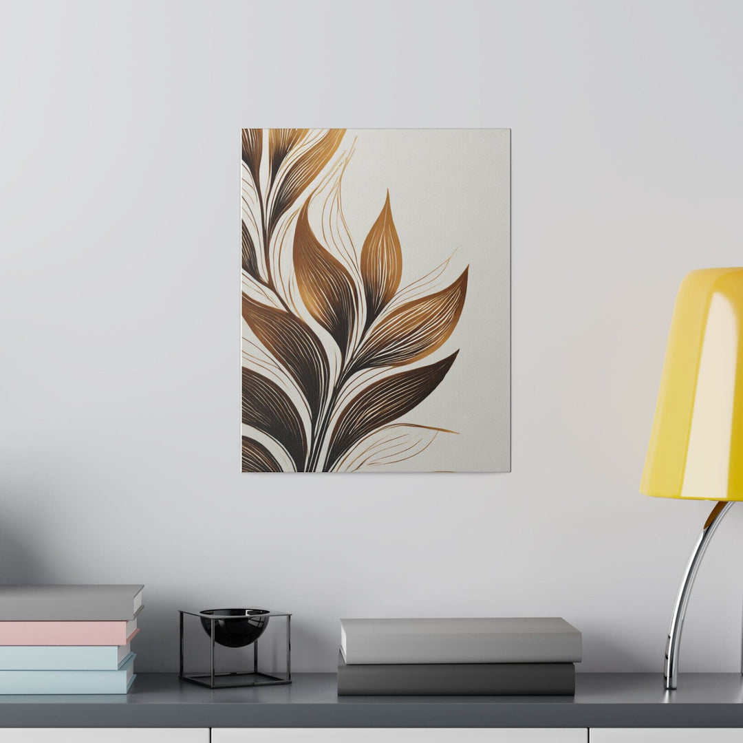 Wall Decor Giclee Fine Art Print - Floral Brown Line Art Print - Decorative