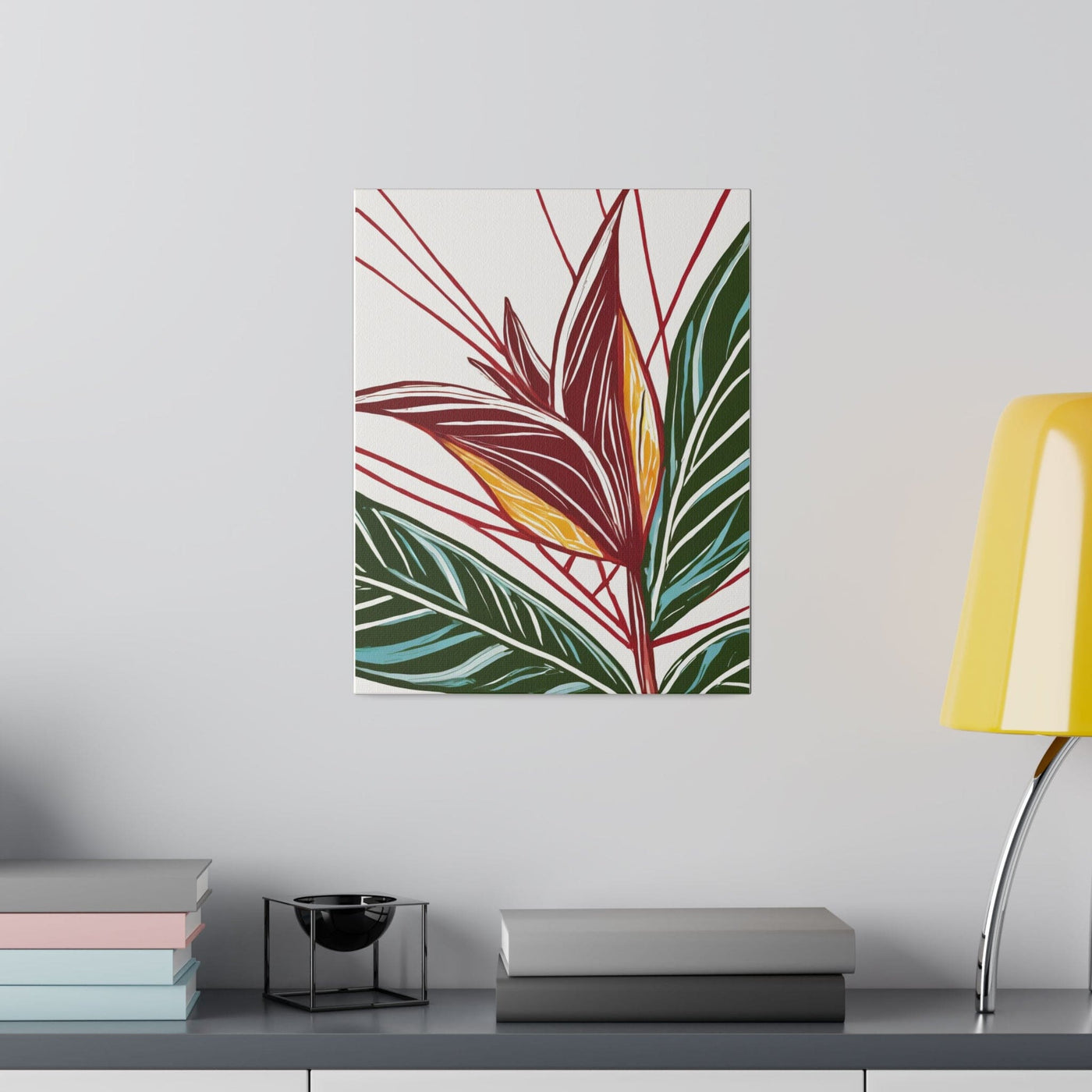 Fine Wall Art Print Home Office Decor Floral Line 8330 - Canvas