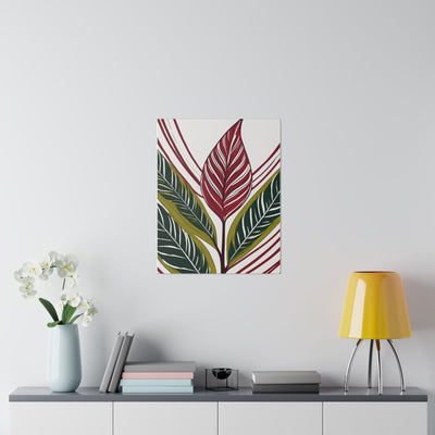Fine Wall Art Print Home Office Decor Floral Line 8331.jpg - Canvas
