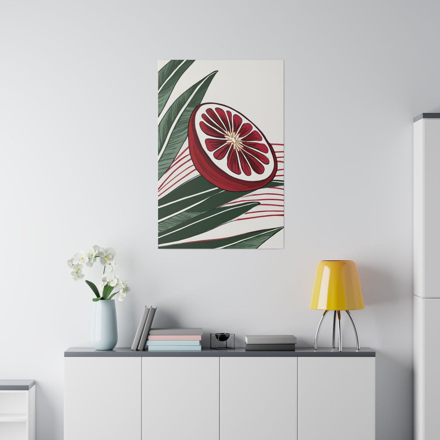 Fine Wall Art Print Home Office Decor Floral Line 8332 - Canvas
