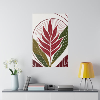 Fine Wall Art Print Home Office Decor Floral Line 8333 - Canvas