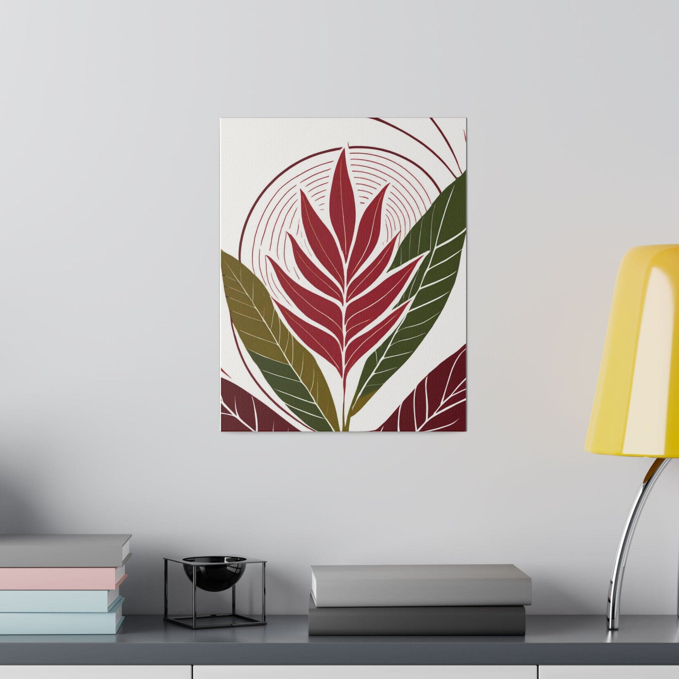 Fine Wall Art Print Home Office Decor Floral Line 8333 - Canvas