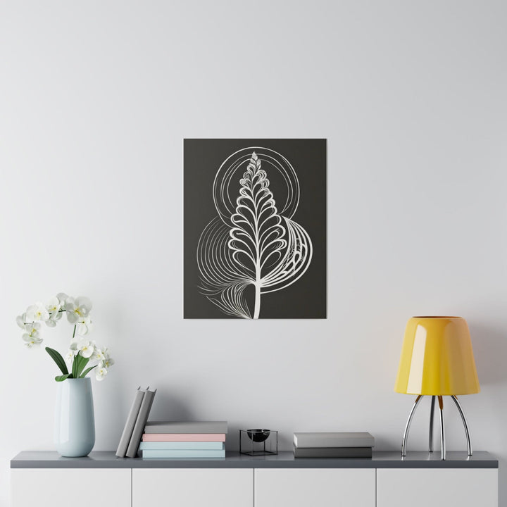 Wall Decor Giclee Fine Art Print - Floral White Line Art Print - Decorative