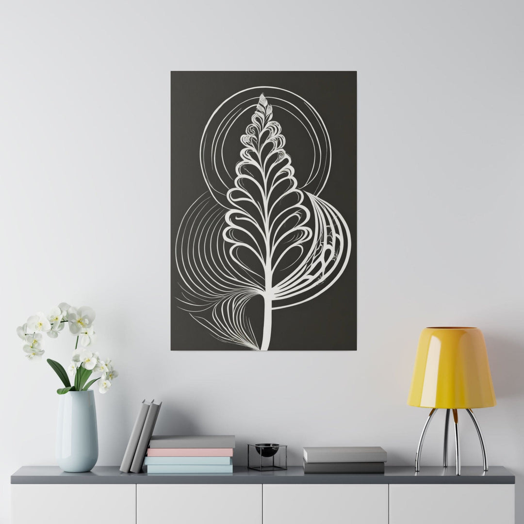 Wall Decor Giclee Fine Art Print - Floral White Line Art Print - Decorative