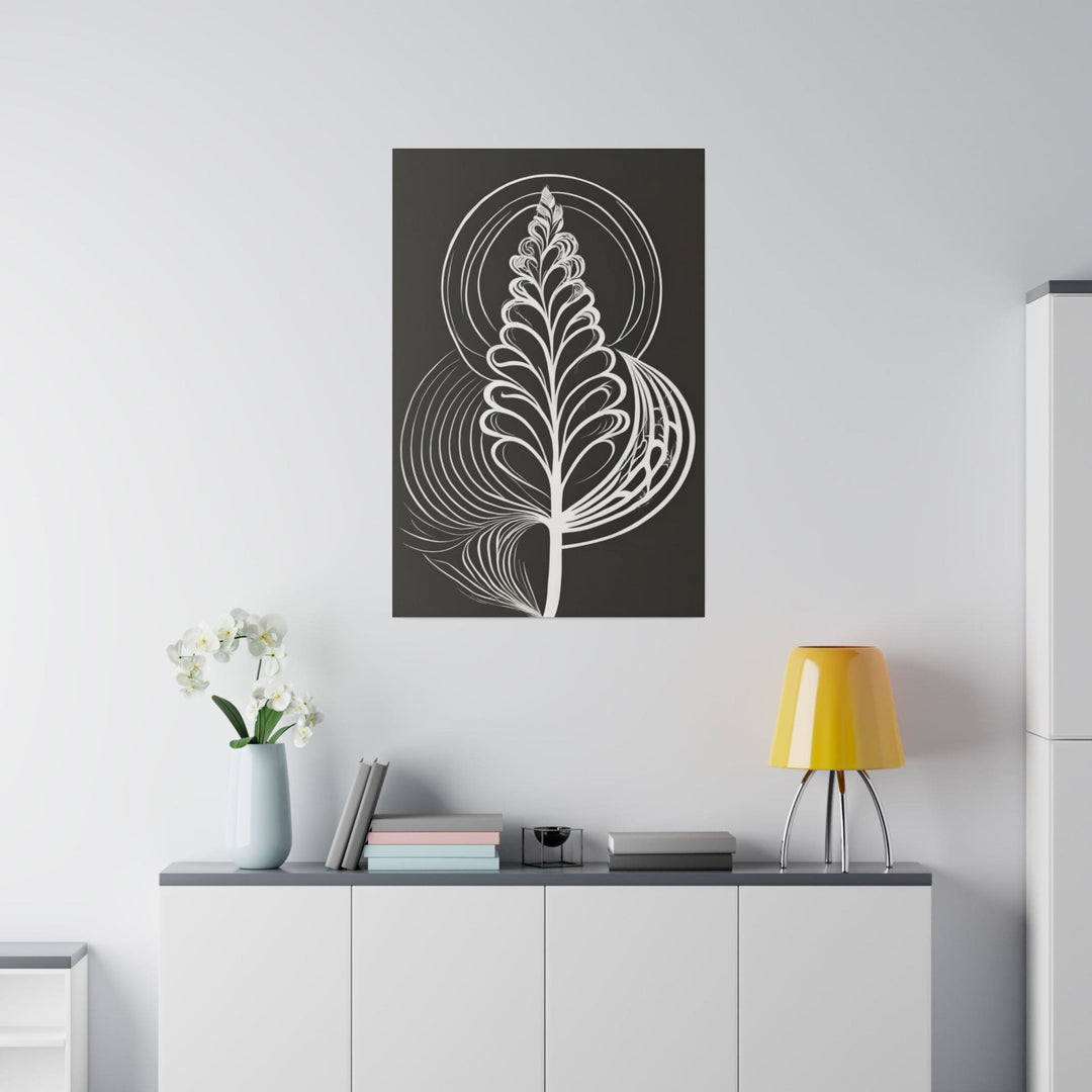 Wall Decor Giclee Fine Art Print - Floral White Line Art Print - Decorative