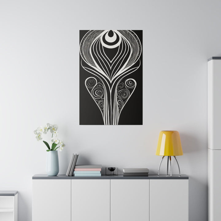 Wall Decor Giclee Fine Art Print - Floral White Line Art Print - Decorative