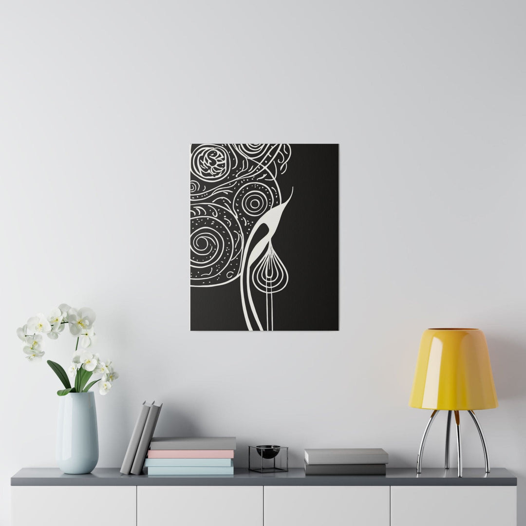 Wall Decor Giclee Fine Art Print - Floral White Line Art Print - Decorative