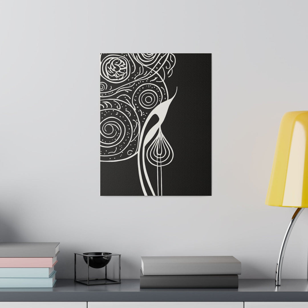 Wall Decor Giclee Fine Art Print - Floral White Line Art Print - Decorative