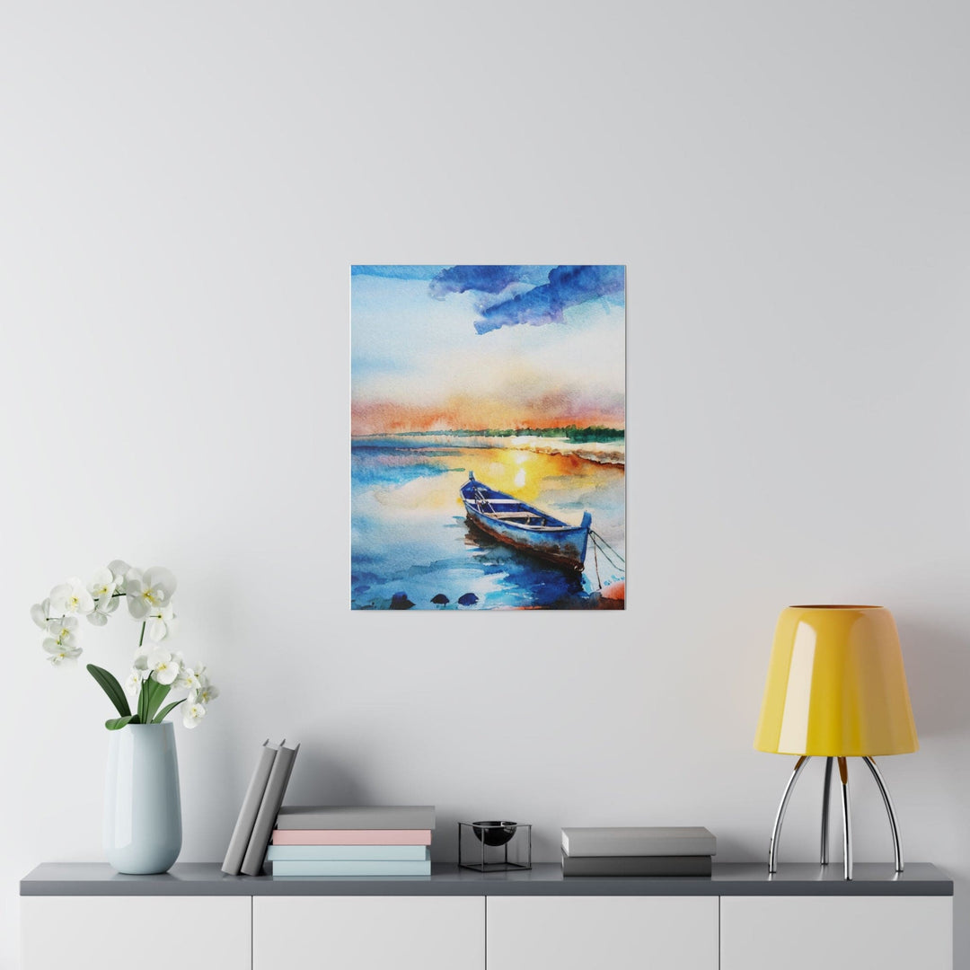 Wall Decor Giclee Fine Art Print - Sunset by the Sea Print - Decorative | Wall